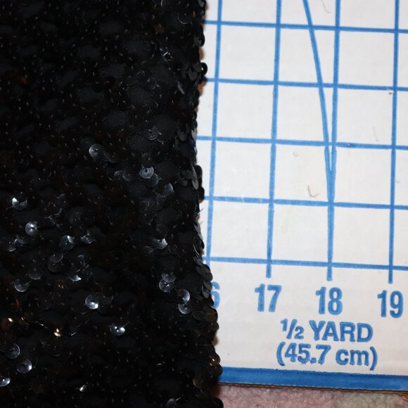 🖤✨🌙 VINTAGE BLACK SEQUIN EVENING DRESS · SIZE S ✨ - Picture 8 of 9